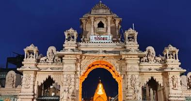 Ambaji Temple Gabbar Hill panoramic view, Banaskantha Gujarat
