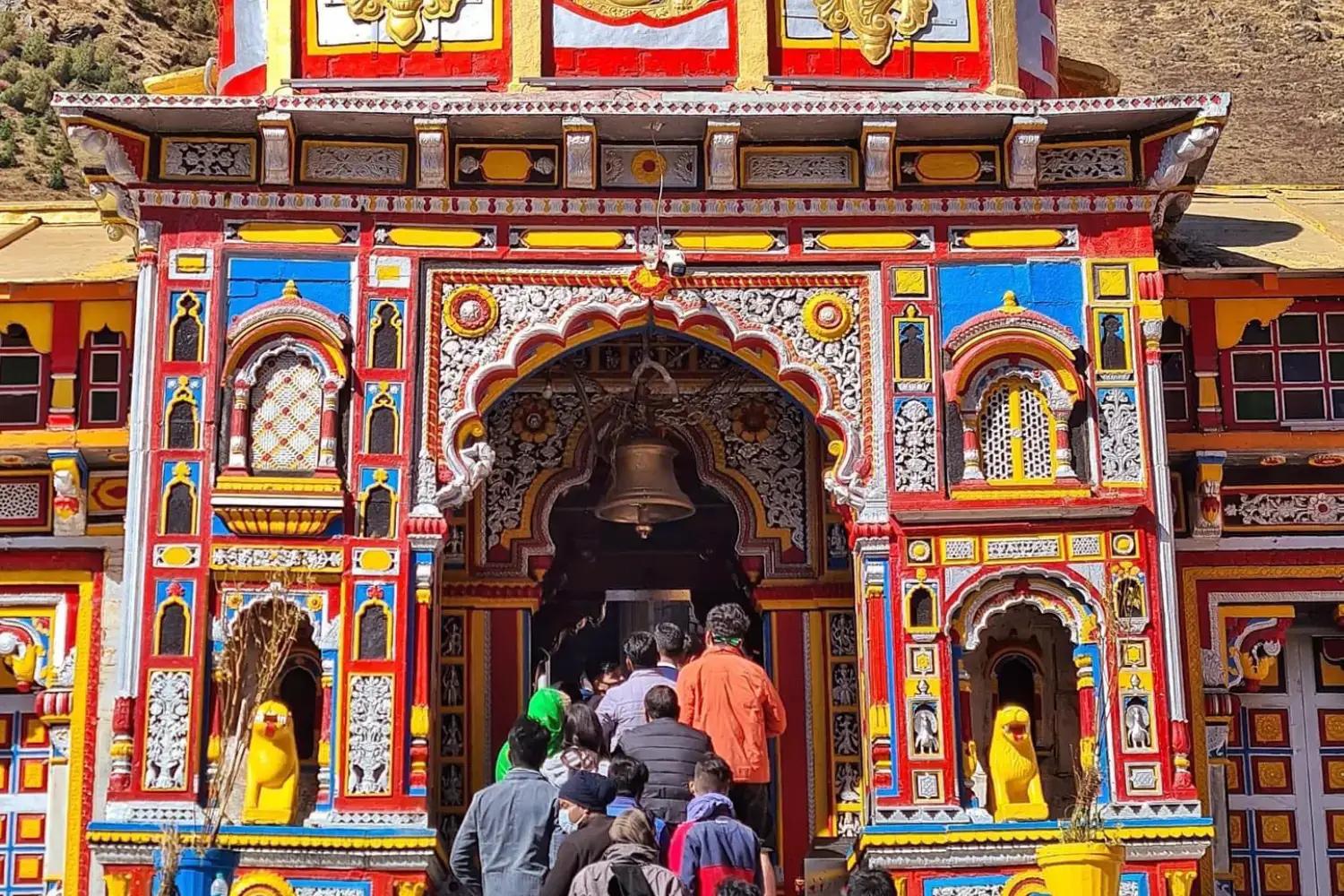 Sacred Tapt Kund area in Badrinath, Uttarakhand