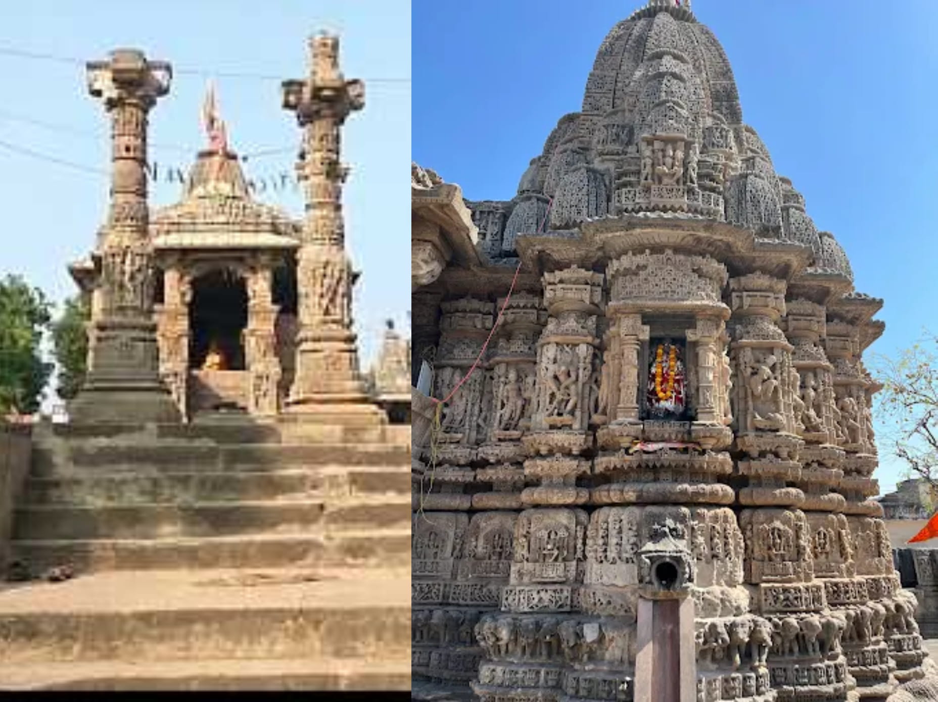 Jasmalnathji Mahadev Temple main shikhara view, Asoda Gujarat