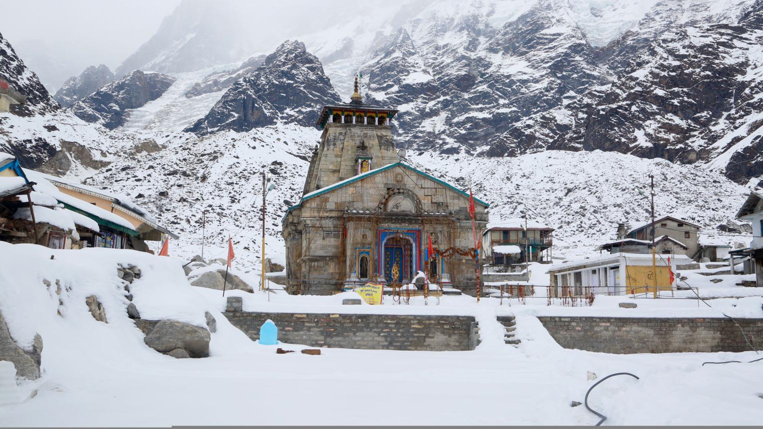 Spectacular view of Kedarnath Temple, Uttarakhand