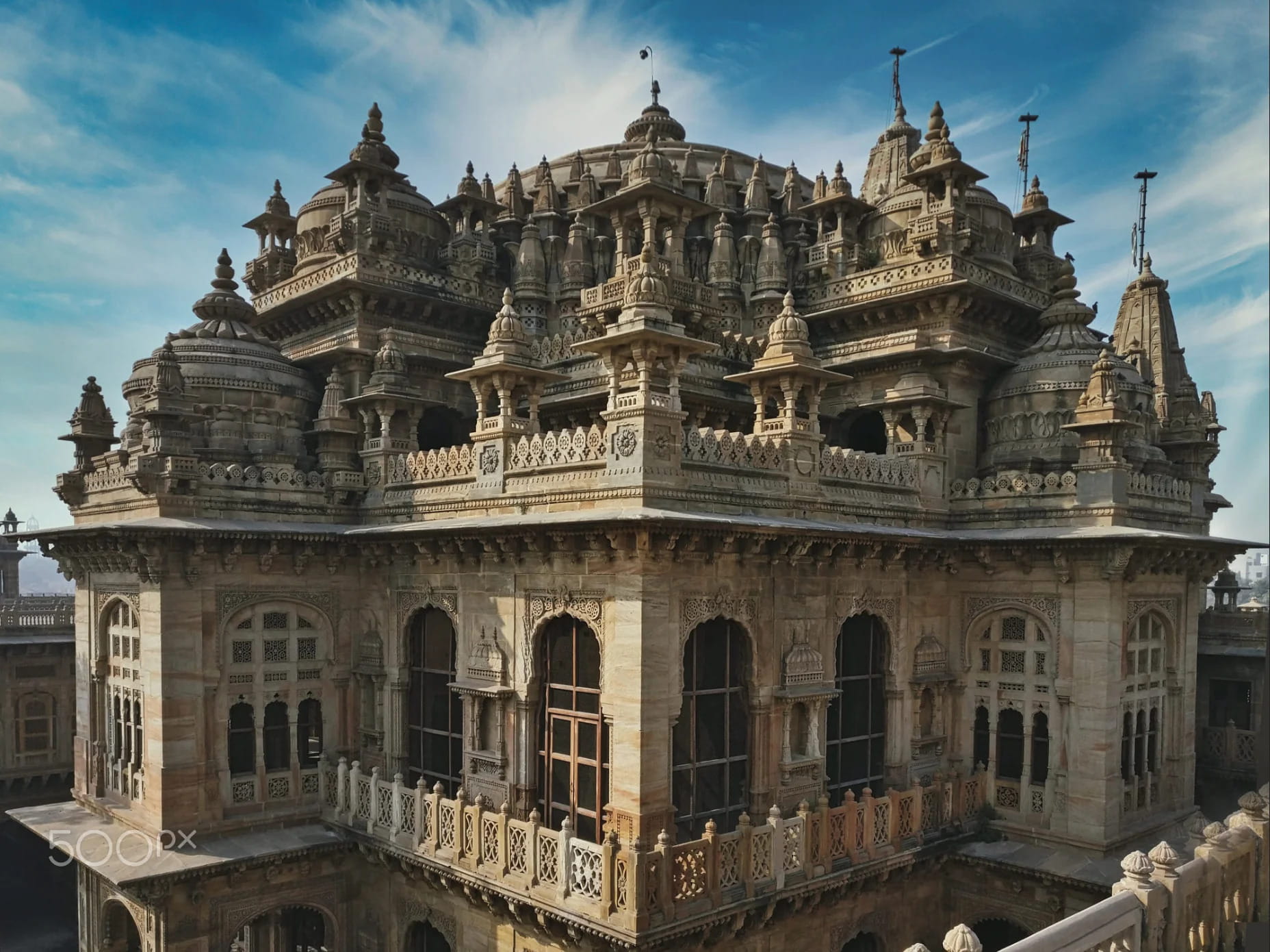 Mani Mandir Morbi stone carvings and pillars, Gujarat