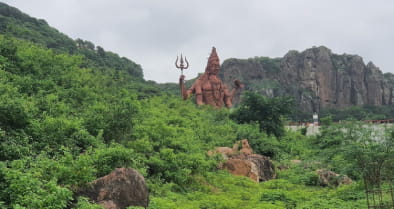 Osam Hill panoramic view of Patanvav village, Gujarat