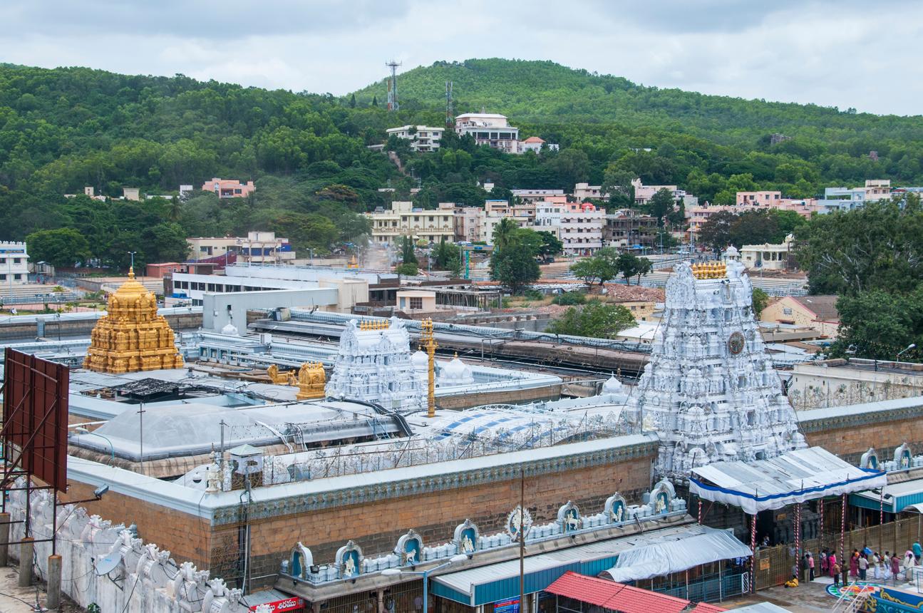 Tirupati Balaji Temple main Gopuram, Andhra Pradesh